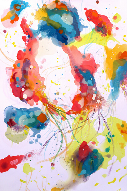 Underworld - oil on paper - cm 100x70 - 2019