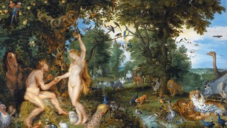 Peter Paul Rubens e Jan Brueghel il Vecchio, Peccato originale, 1615. Mauritshuis, L'Aia, Paesi Bassi