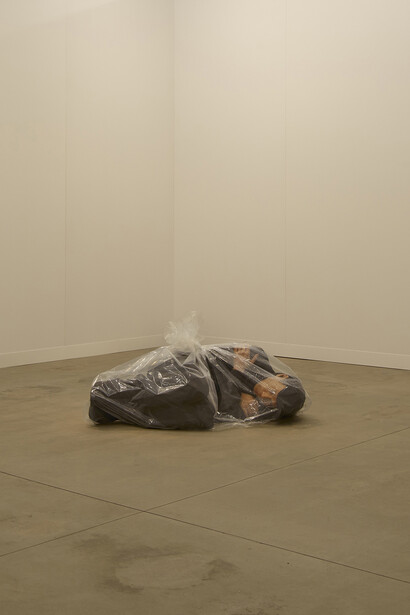 Josh Kline, Social media, exhibition view. Courtesy of Lisson Gallery