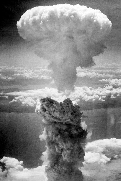 Bomba atomica su Nagasaki, Giappone.