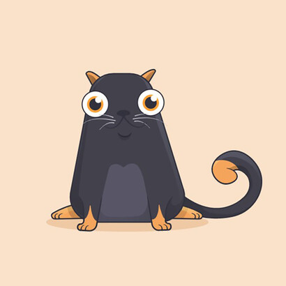 Ethereum CryptoKitty. Courtesy of Dapper Labs/Animoca 2017