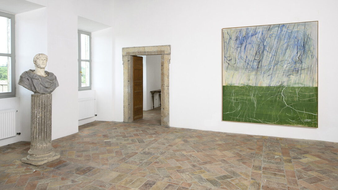 Rita Ackermann, Manna rain, exhibition view. Courtesy of Amanita