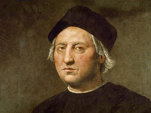 Posthumous portrait of Christopher Columbus by Ridolfo Ghirlandaio, circa 1520