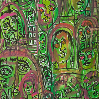 Roger Jones, 3 55 love (detail), 2026. Courtesy of Fountain House Gallery