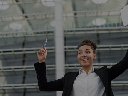 Successful businesswoman embracing personal growth and self-discovery by breaking the cycle of repeating mistakes and learning from them