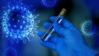 Covid-19-Virus und Impfstoff