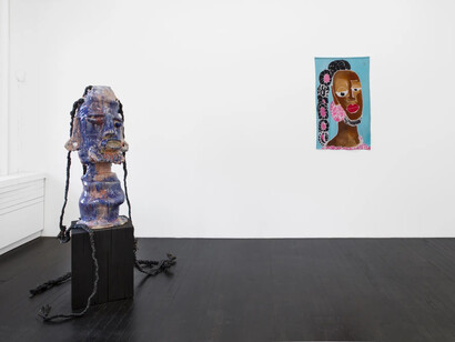 Leilah Babirye, Dembe lya ba kuchu (queer peace), exhibtion view. Courtesy of Gordon Robichaux Gallery