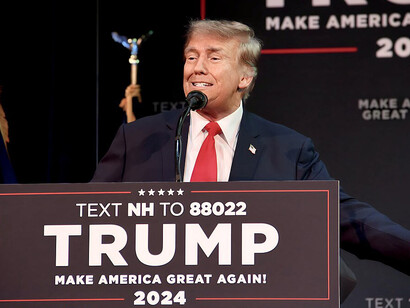 January 21, 2024, former President Donald Trump hosted a campaign rally at the Rochester Opera House in Rochester, New Hampshire, ahead of New Hampshire's first-in-the-nation primary, which took place two days later