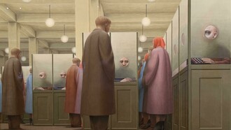 George Tooker, Government Bureau, 1956