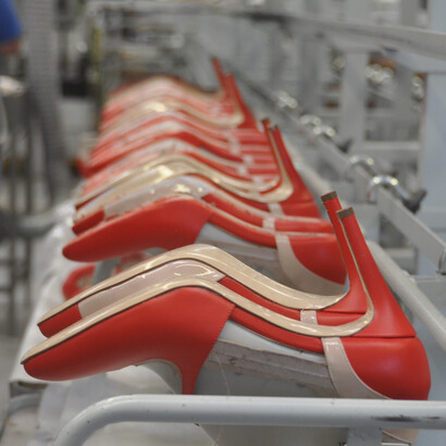 Erika Carrero (Elizée shoes) spent six years studying by using vacation time to visit shoe artisans in the Marche region of Italy