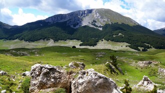 Il versante nord di Monte Pollino, Italia