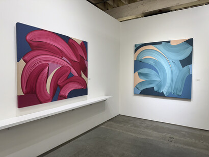 Michelle Weddle, Resonant color, exhibition view. Courtesy of Winston Wächter Fine Art