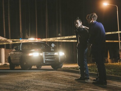 Due uomini sulla scena del crimine