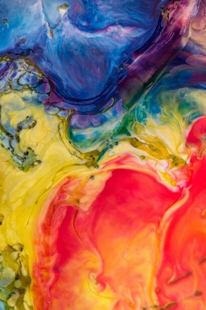 Vibrant and expressive art bursting with a kaleidoscope of colors