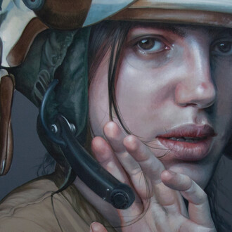 Kathrin Longhurst,
The Burial of Love 2020,
oil on linen,
180cm x 180cm.