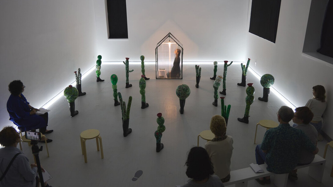 Performed at KinoSaito Art Center, 2024. Courtesy of NowHere Gallery. Photo by Chika Kobari