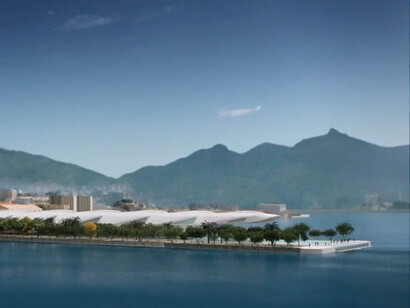 Another exterior image of the future Museum of Tomorrow