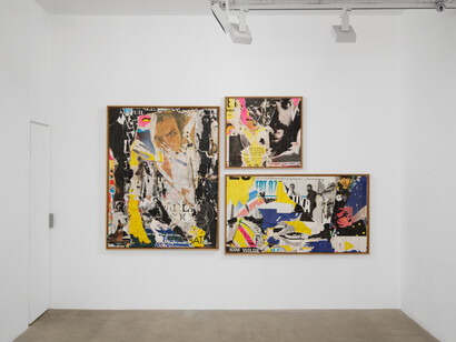 Various artists, Jacques Villeglé, Star, exhibition view. Courtesy of Georges-Philippe and Nathalie Vallois Gallery