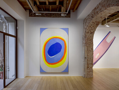 Giulio Turcato, Cosmic infinity, exhibition view. Courtesy of The Secci Gallery