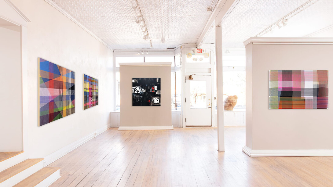 Peter Stephens and Guillaume Seff, Lines of expression, exhibition view. Courtesy of Nüart Gallery