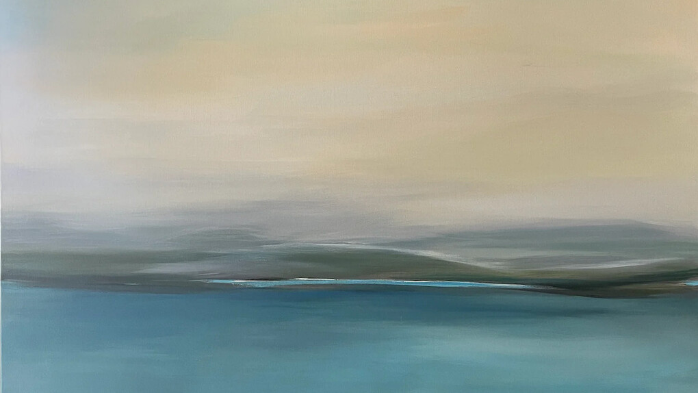 Neelam Padte, Under subdued skies, mountains breathe. Courtesy of Peninsula Gallery