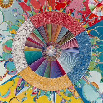 Alex Janvier, Étoile du matin. Gambeh then, vue d'exposition. Avec l'aimable autorisation du Canadian Museum of History