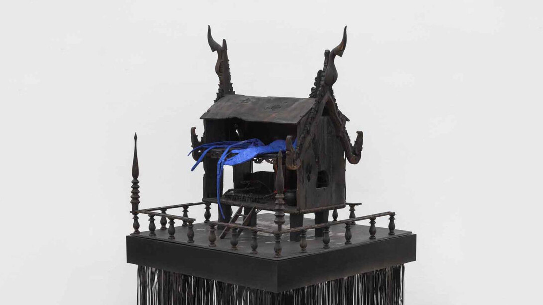 Korakrit Arunanondchai, Shore of Security, 2022. Courtesy of the Cantor Arts Center