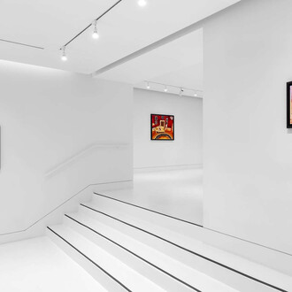 Genieve Figgis, Drama club, exhibition view. Courtesy of Almine Rech