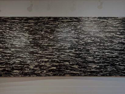 Young Sup Han, Evening on the Baltic Sea No. 7001, 2007, Ink on Korean mulberry paper, 90.5 x 210.6 inches (230 x 535 cm)