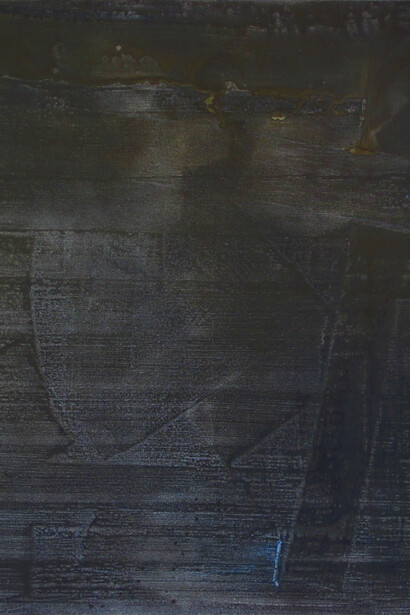 Max Frintrop, Fury, 190 x1 50cm, Acryl Tusche Firnis, auf Baumwolle, 2014