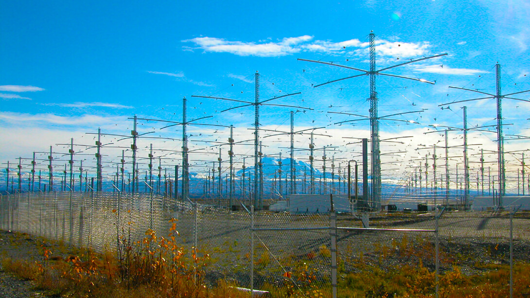 HAARP, a study in Alaska funded by the U.S. Air Force, Navy, University of Alaska Fairbanks, and DARPA, investigates the ionosphere's properties and behavior
