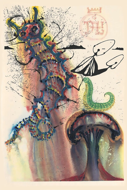 Advice From a Caterpillar by Salvador Dalí