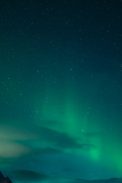 The northern lights in the night sky; we are intrinsically connected with nature