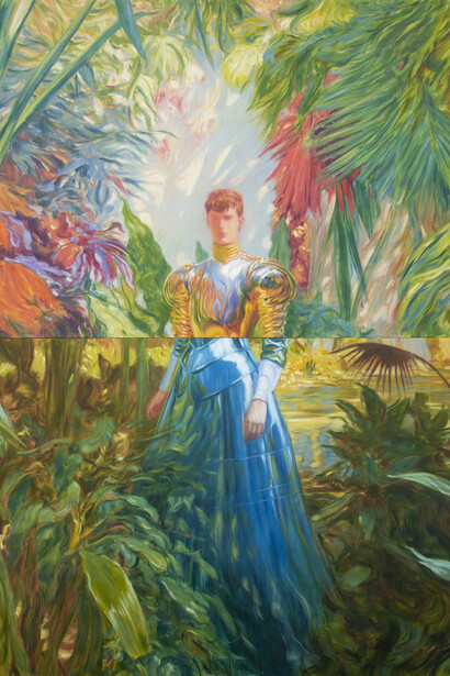 Marlon Portales, Nature eating a man, 2024. Courtesy of Spinello Projects