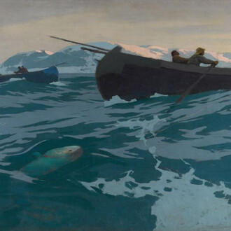 K.A. Korovin, Fishing in the Murmansk sea (detail), 1896. Courtesy of New Tretyakov Gallery