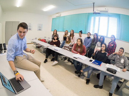 In the classroom of Davide Dal Maso
