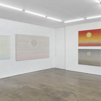 Matthew Weinstein, The setting sun is beautiful because of all it makes us lose, exhibition view. Courtesy of Tibor de Nagy Gallery