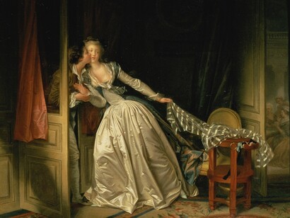 Le Baiser à la dérobée (Il bacio rubato), 1768, Fragonard
