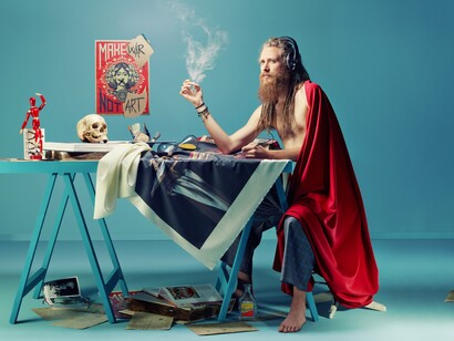 Picturesque Lux et Filum, a contemporary vision of Caravaggio