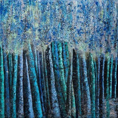Haleh Mashian, Blue moon, 2024. Courtesy of Mash Gallery