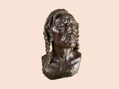 Malvina Hoffman, A crow (Apsáalooke) man from the Great Plains, United States. Courtesy of Field Museum