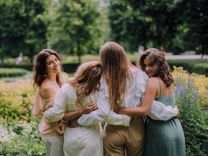 Surrounded by laughter and sunlight, these women hold close the company that they so dearly treasure, together they elevate, inspire, and shape the paths of their destinies