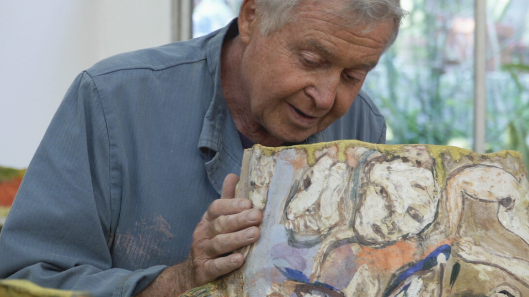 Roger Herman in his studio. Courtesy of Carpenters Workshop Gallery