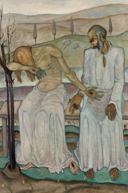 Reuven Rubin, Jesus and the last apostle, 1922. Courtesy of Tel Aviv Museum of Art