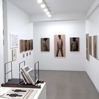 Grey James, PJOB, exhibition view. Courtesy of Bert Green Fine Art