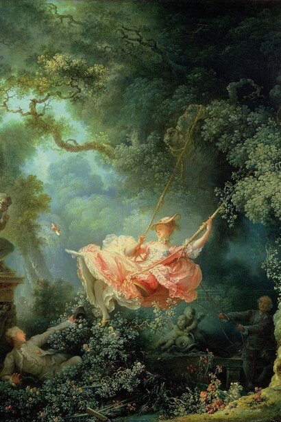 "Les hasards heureux de l'escarpolette" del 1766 (I casi fortunati dell'altalena), Fragonard