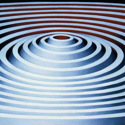 Cone, chalk on paper, 841 x 594 cm, Mark Weighton, 1998