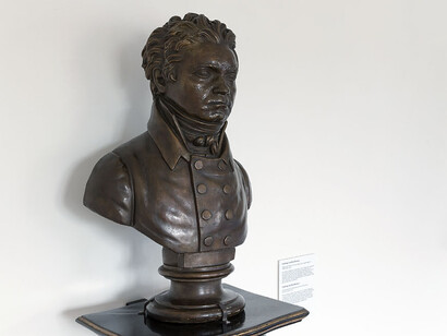 Beethoven Pasqualatihaus, exhibition view. Courtesy of Musa Museum