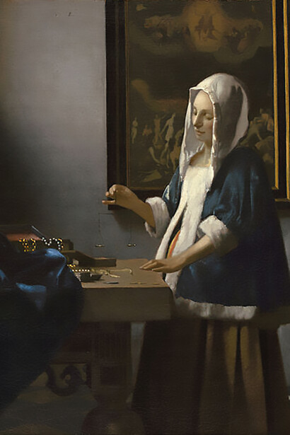 Johannes Vermeer's "Woman Holding a Balance," a masterpiece from the Dutch Golden Age
