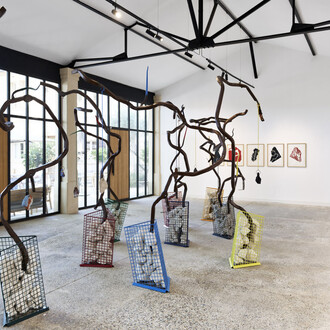 Bernard Pagès, Voir à travers, exhibition view. Courtesy of Ceysson and Bénétière